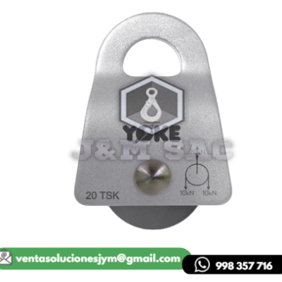 POLEA ALUMINIO SIMPLE MOVIL P/SOGA HASTA 1/2" N-5322 YOKE