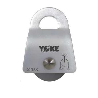 Polea Aluminio Simple Movil para Soga Hasta 1 2 Pulgadas Yoke