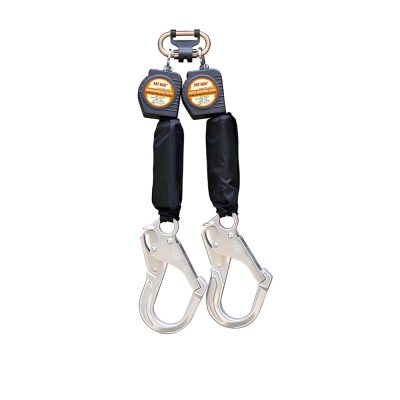 Retráctil Doble Cola Cable Acero y Cinta de Nylon Pat Ngk